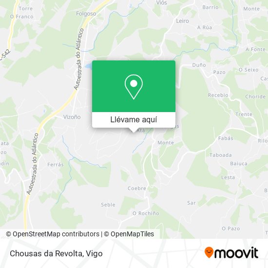 Mapa Chousas da Revolta