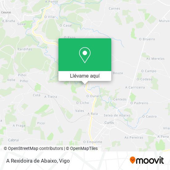 Mapa A Rexidoira de Abaixo