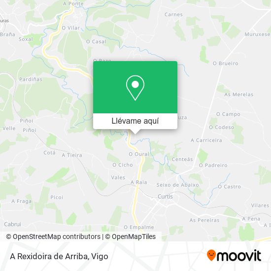 Mapa A Rexidoira de Arriba