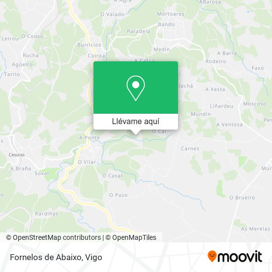 Mapa Fornelos de Abaixo