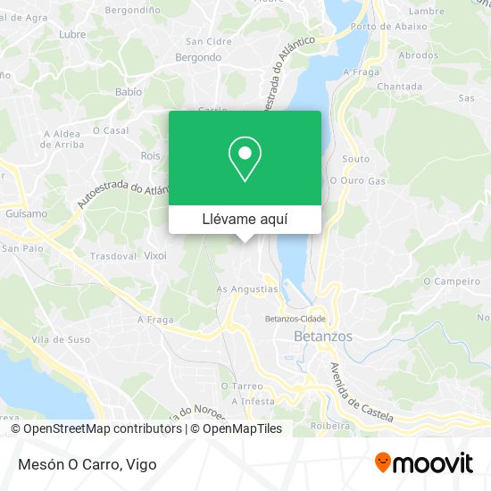 Mapa Mesón O Carro