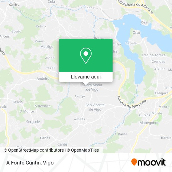 Mapa A Fonte Cuntín