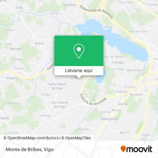 Mapa Monte de Bribes