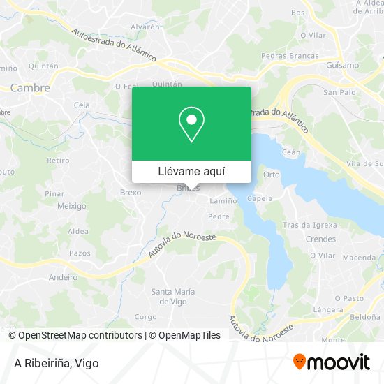 Mapa A Ribeiriña