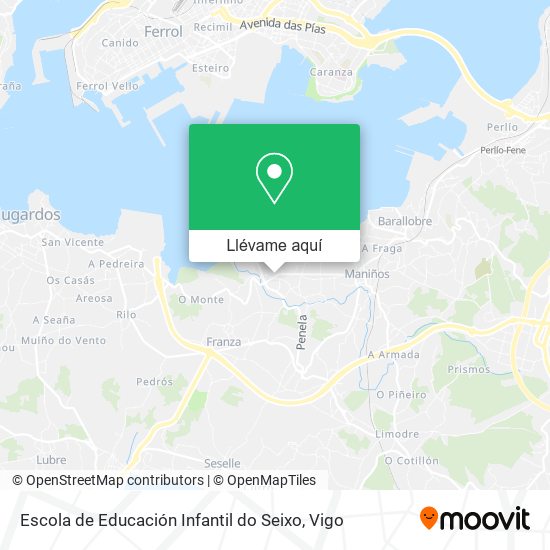 Mapa Escola de Educación Infantil do Seixo