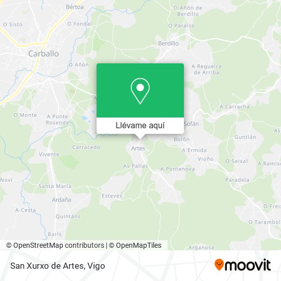 Mapa San Xurxo de Artes