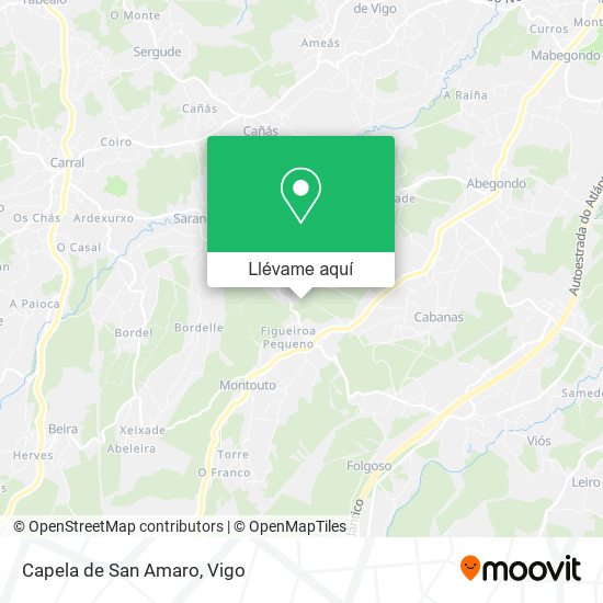 Mapa Capela de San Amaro