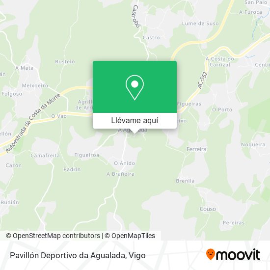 Mapa Pavillón Deportivo da Agualada