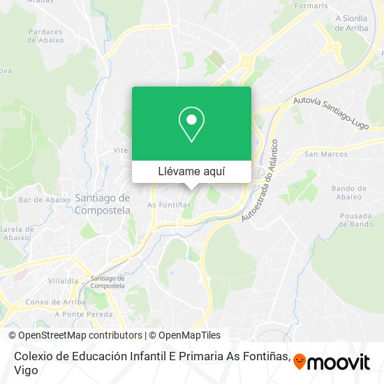 Mapa Colexio de Educación Infantil E Primaria As Fontiñas