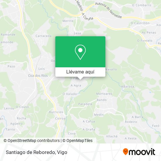 Mapa Santiago de Reboredo