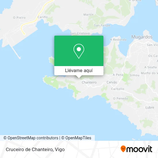 Mapa Cruceiro de Chanteiro