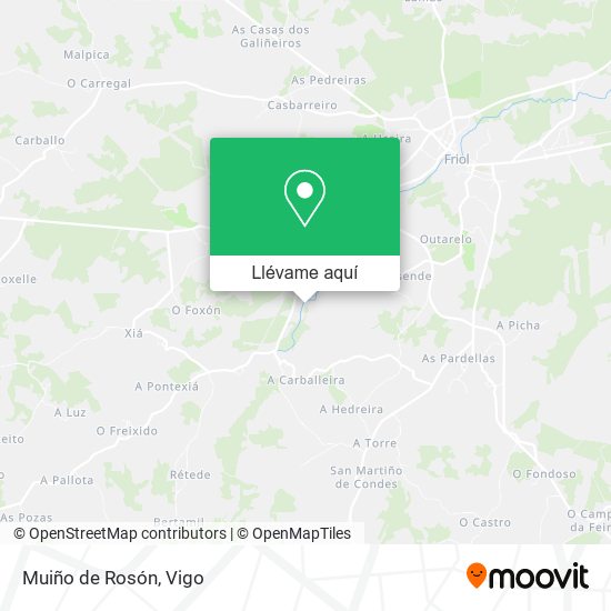 Mapa Muiño de Rosón