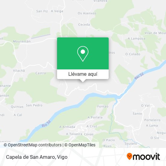 Mapa Capela de San Amaro