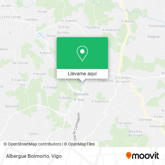 Mapa Albergue Boimorto