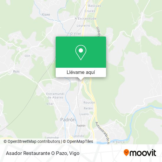 Mapa Asador Restaurante O Pazo