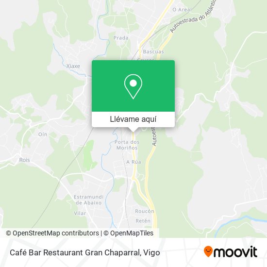 Mapa Café Bar Restaurant Gran Chaparral