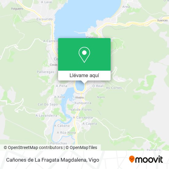 Mapa Cañones de La Fragata Magdalena