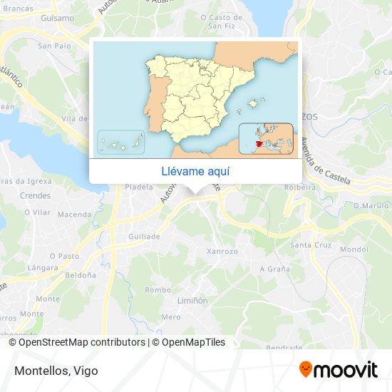 Mapa Montellos