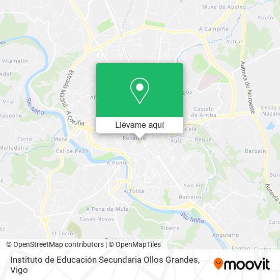 Mapa Instituto de Educación Secundaria Ollos Grandes