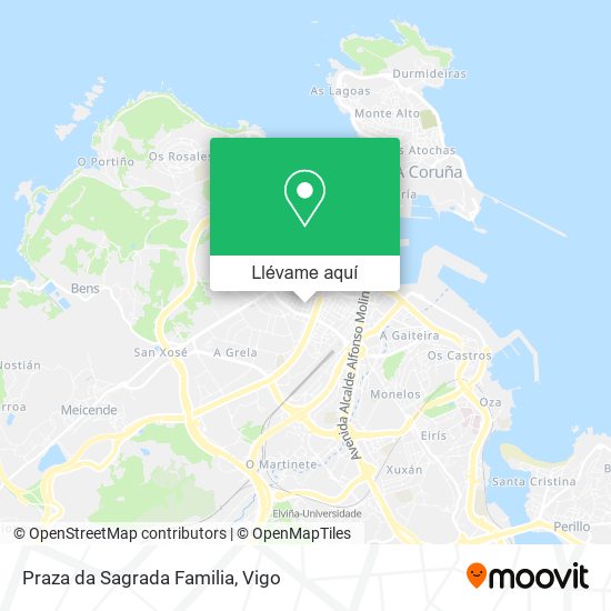 Mapa Praza da Sagrada Familia