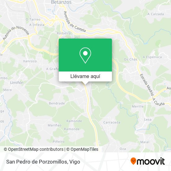 Mapa San Pedro de Porzomillos