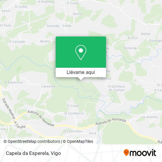 Mapa Capela da Esperela
