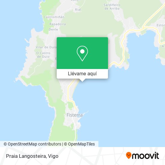 Mapa Praia Langosteira