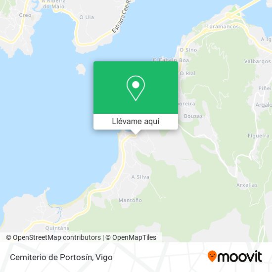 Mapa Cemiterio de Portosín