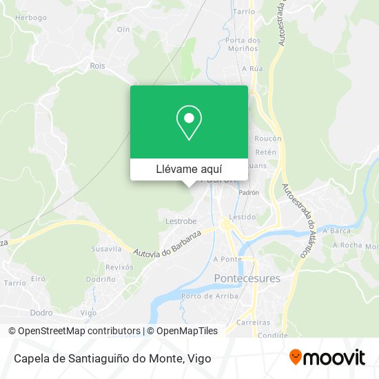 Mapa Capela de Santiaguiño do Monte