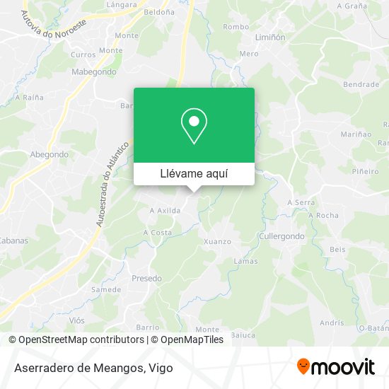 Mapa Aserradero de Meangos