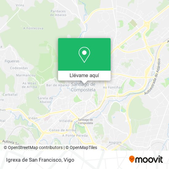 Mapa Igrexa de San Francisco