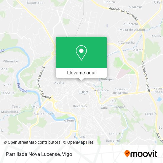 Mapa Parrillada Nova Lucense