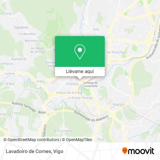 Mapa Lavadoiro de Cornes