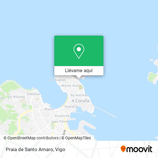 Mapa Praia de Santo Amaro