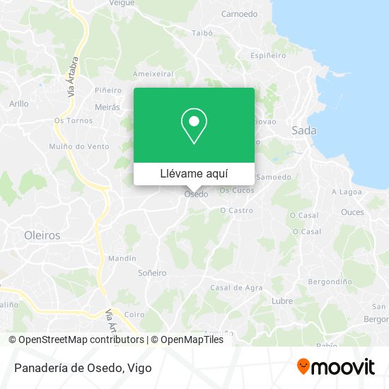 Mapa Panadería de Osedo