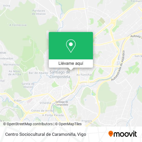 Mapa Centro Sociocultural de Caramoniña
