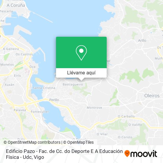 Mapa Edificio Pazo - Fac. de Cc. do Deporte E A Educación Física - Udc