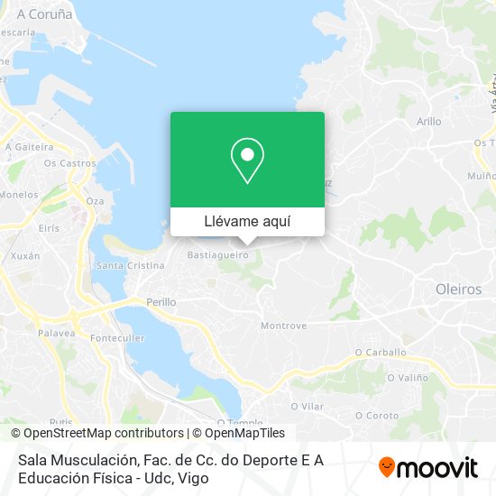 Mapa Sala Musculación, Fac. de Cc. do Deporte E A Educación Física - Udc