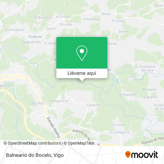 Mapa Balneario do Bocelo