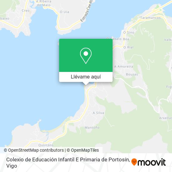 Mapa Colexio de Educación Infantil E Primaria de Portosín