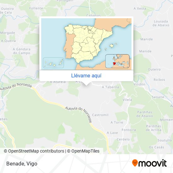 Mapa Benade