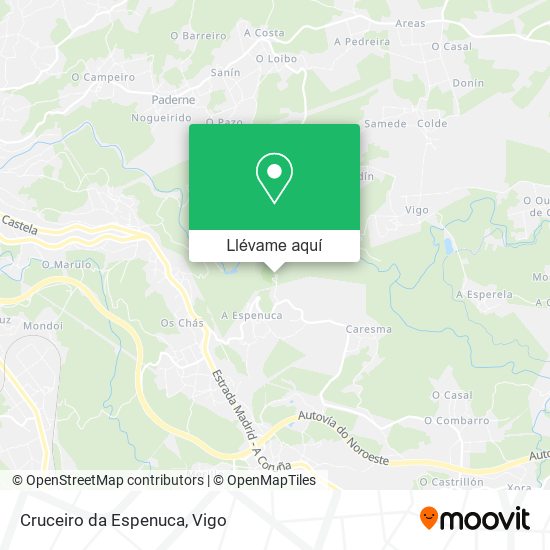 Mapa Cruceiro da Espenuca