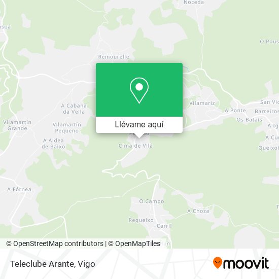 Mapa Teleclube Arante