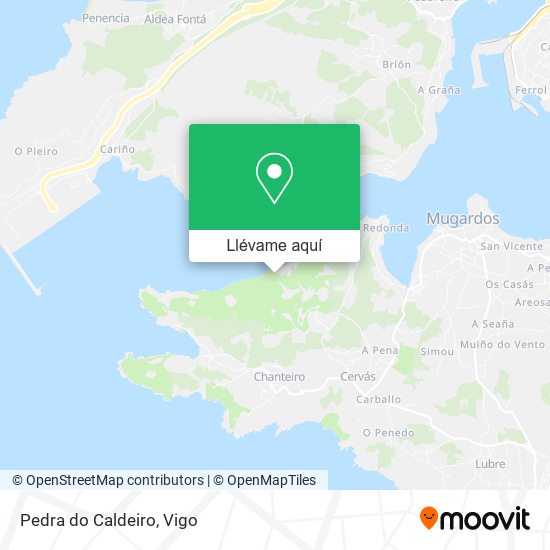 Mapa Pedra do Caldeiro
