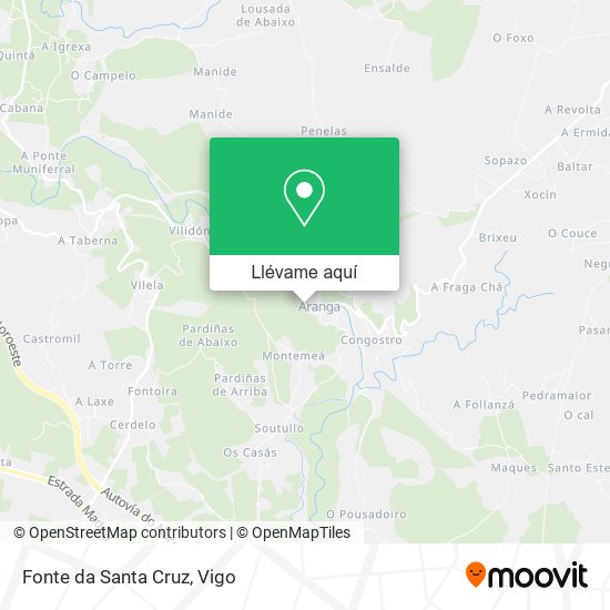 Mapa Fonte da Santa Cruz