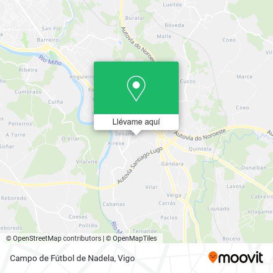 Mapa Campo de Fútbol de Nadela