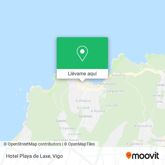 Mapa Hotel Playa de Laxe