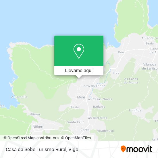 Mapa Casa da Sebe Turismo Rural
