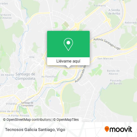 Mapa Tecnosos Galicia Santiago