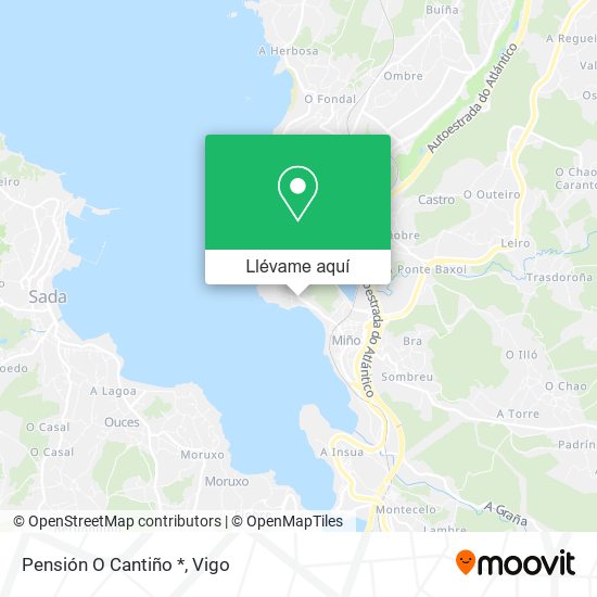 Mapa Pensión O Cantiño *